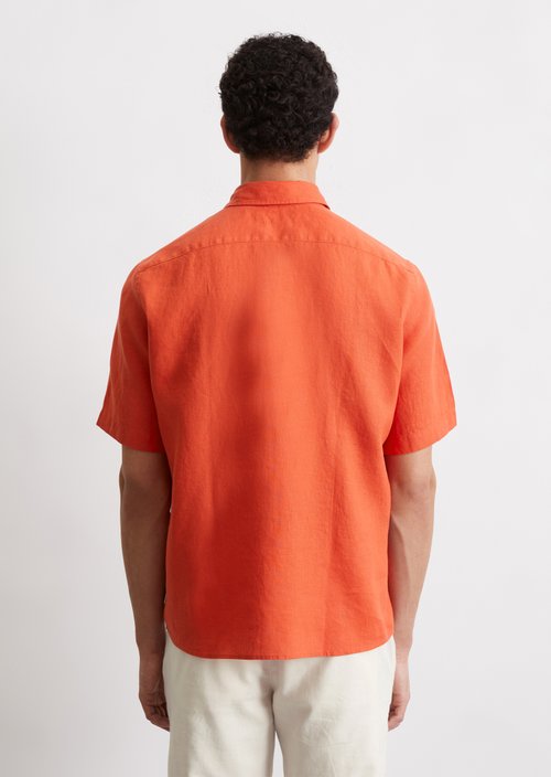 Regular short-sleeved shirt — Orange