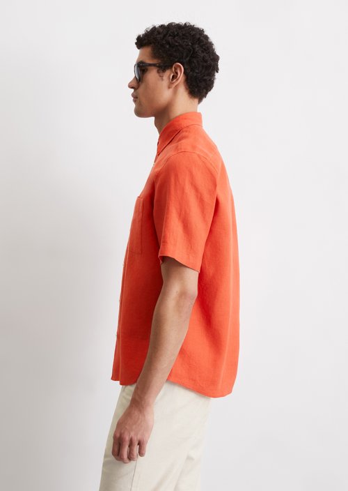 Regular short-sleeved shirt — Orange