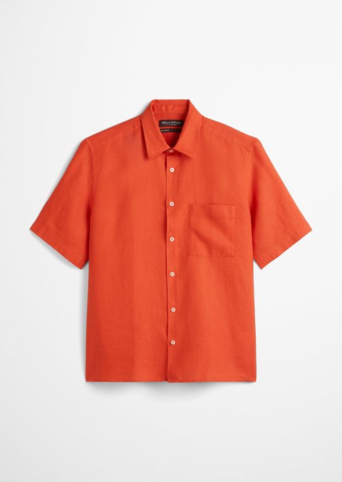 Regular short-sleeved shirt — Orange