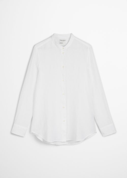 A-shape linen blouse regular — White