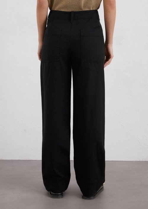 Wide trousers model Lande long — Black