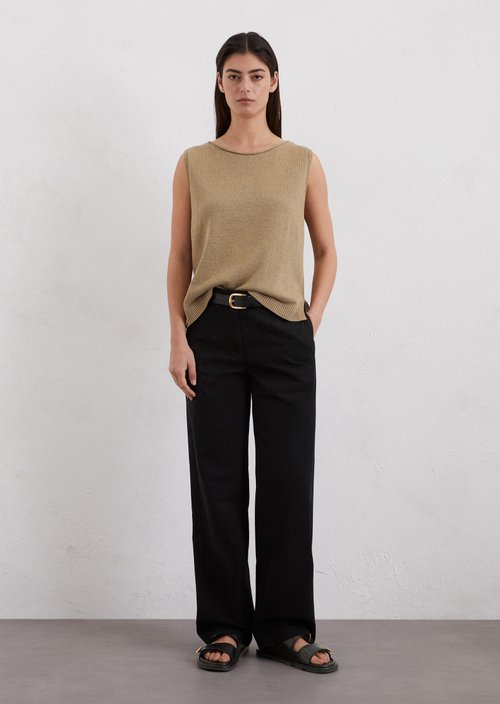 Wide trousers model Lande long — Black