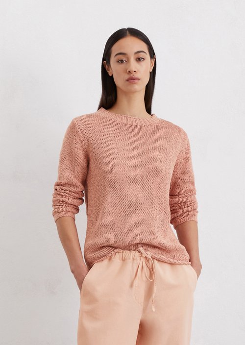 Knitted sweater slim — Light red