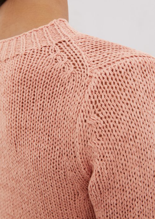 Knitted sweater slim — Light red