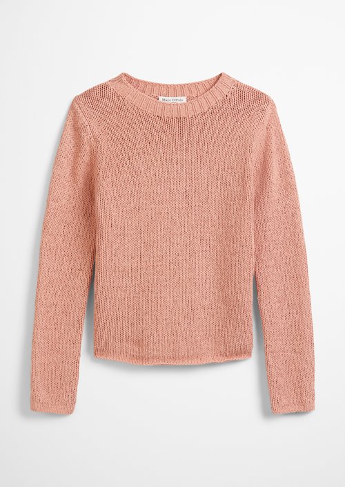 Knitted sweater slim — Light red