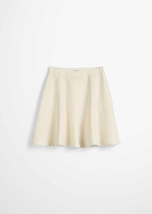 Relaxed short skirt — Beige