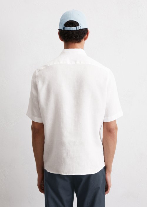 Regular short-sleeved shirt — White