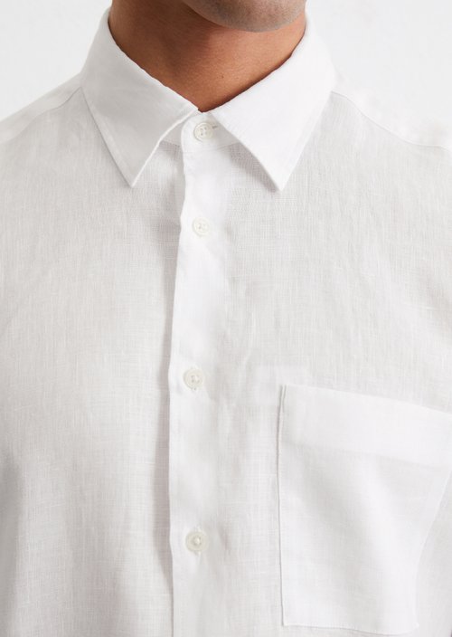Regular short-sleeved shirt — White