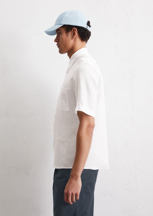 Regular short-sleeved shirt — White