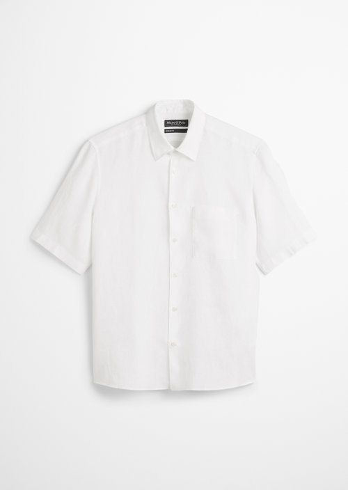 Regular short-sleeved shirt — White