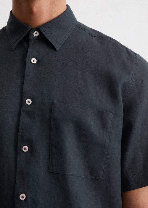Regular short-sleeved shirt — Dark blue