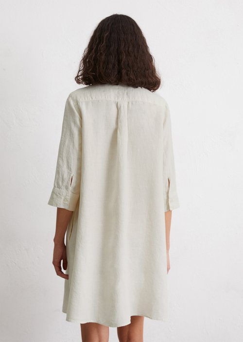 Relaxed linen dress — Beige