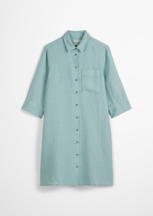 Relaxed linen dress — Light green