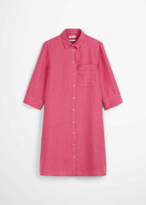 Relaxed linen dress — Rose