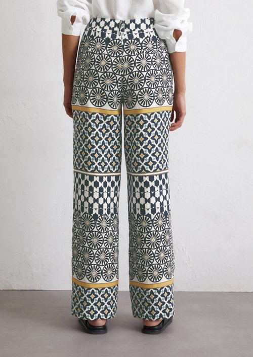 Straight linen trousers — MF54
