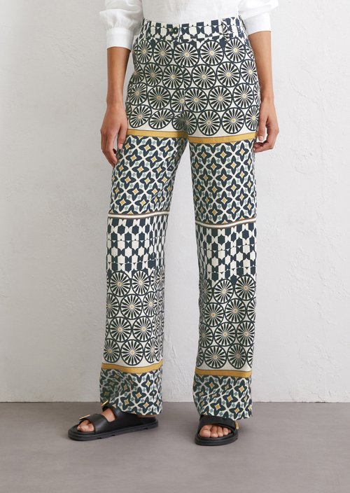 Straight linen trousers — MF54