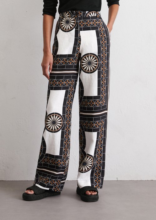 Straight linen trousers — MF58