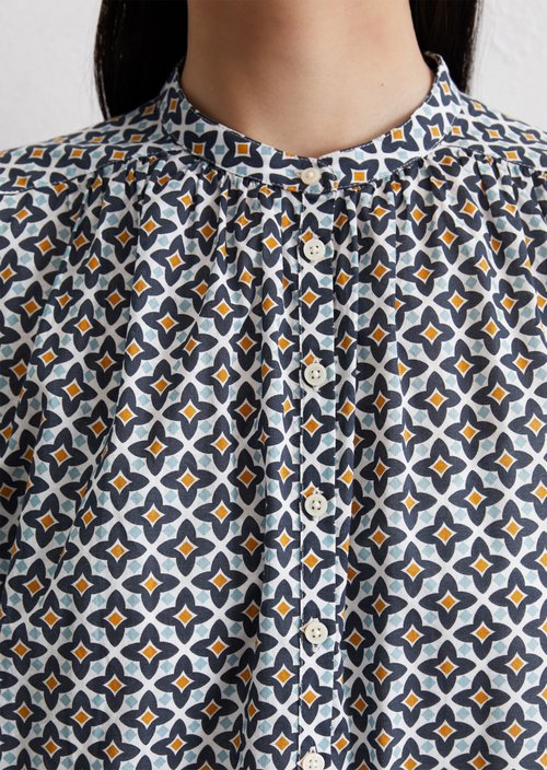 Relaxed print shirt dress — MF50
