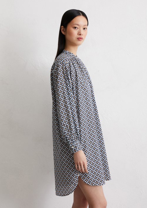 Relaxed print shirt dress — MF50