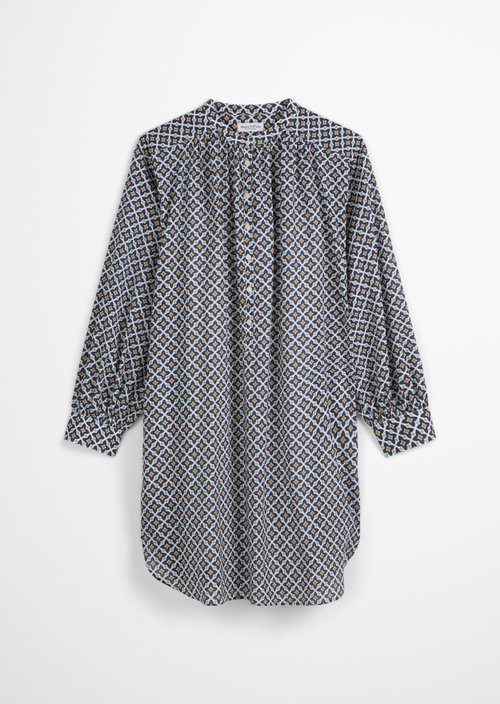 Relaxed print shirt dress — MF50