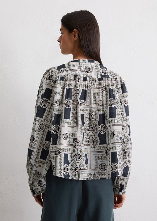 Relaxed print blouse — MF48