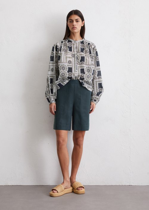 Relaxed print blouse — MF48