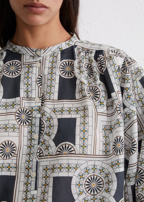Relaxed print blouse — MF48