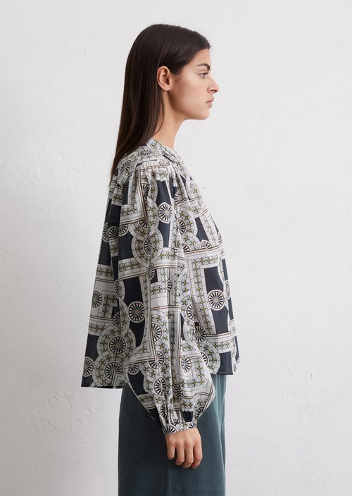 Relaxed print blouse — MF48
