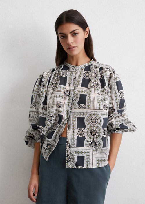 Relaxed print blouse — MF48