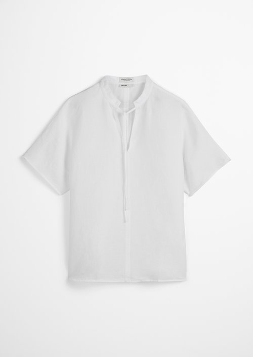 Linen blouse relaxed — White