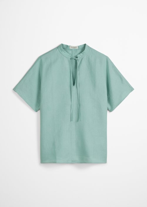 Linen blouse relaxed — Light green