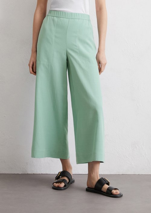 Culotte wide cropped — Light green
