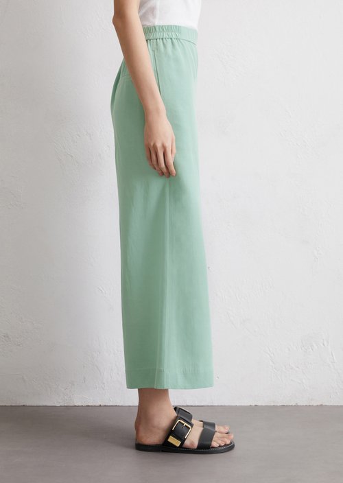 Culotte wide cropped — Light green
