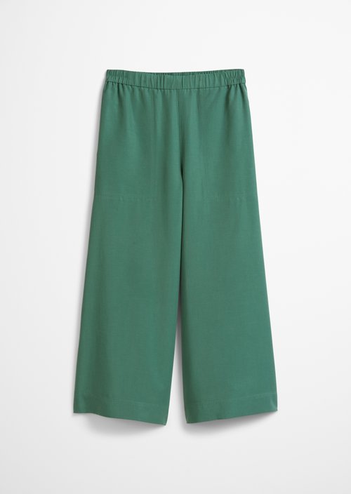 Culotte wide cropped — Dark green