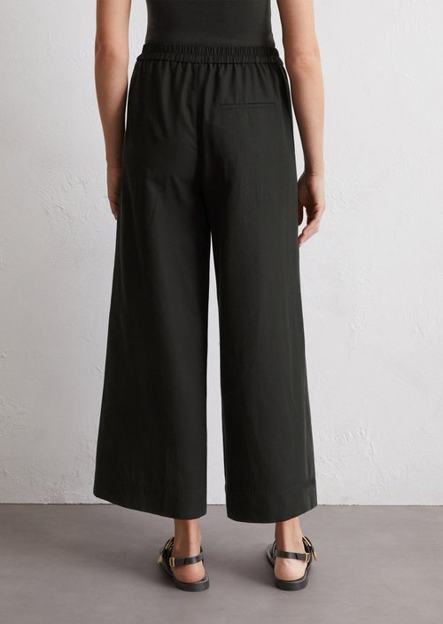 Culotte wide cropped — Black