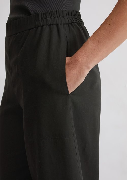 Culotte wide cropped — Black