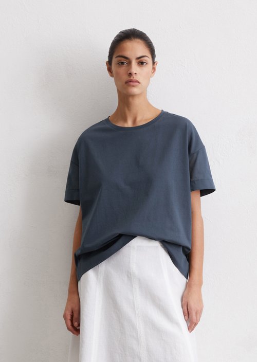 Relaxed T-shirt — Dark blue