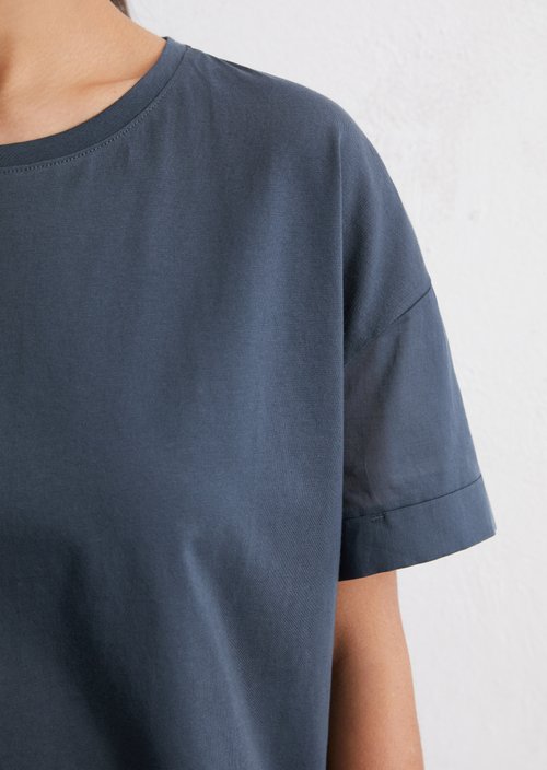 Relaxed T-shirt — Dark blue