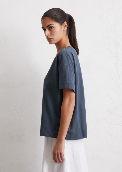 Relaxed T-shirt — Dark blue