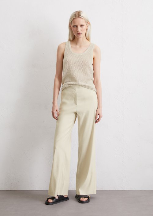 Suit trousers flared — Beige