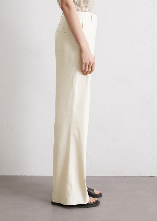 Suit trousers flared — Beige