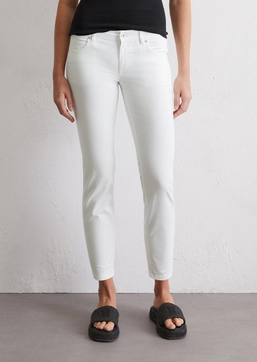 Hose Model Lulea slim cropped — White