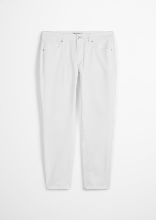 Hose Model Lulea slim cropped — White