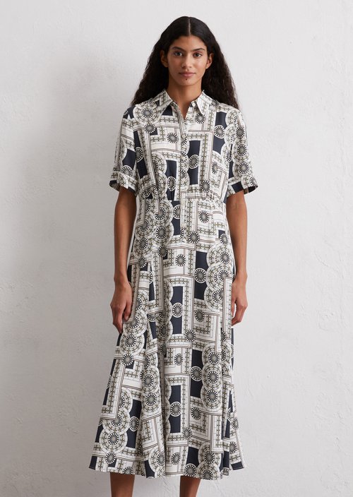 Regular print dress — MF48