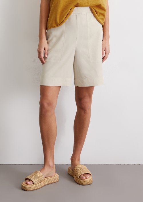 Shorts wide — Beige