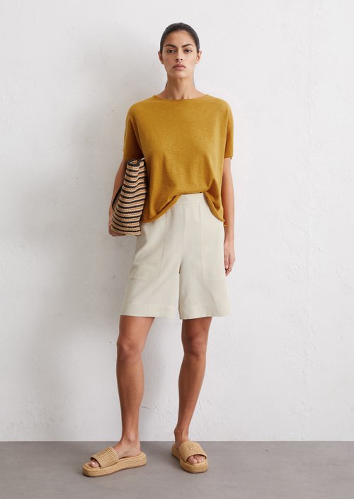 Shorts wide — Beige