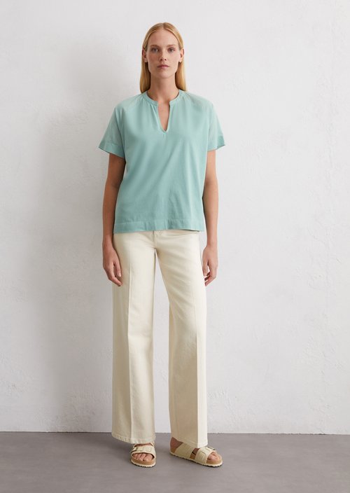 Relaxed blouse shirt — Light green
