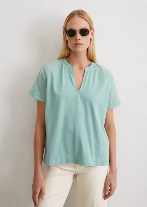 Relaxed blouse shirt — Light green