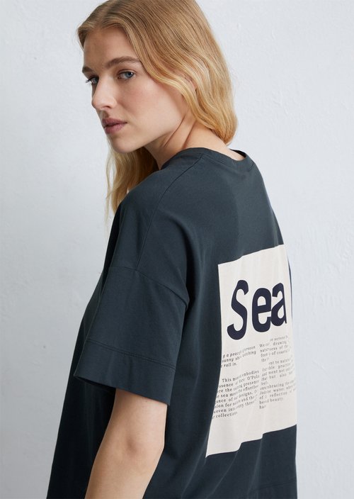 Relaxed T-shirt — Dark blue