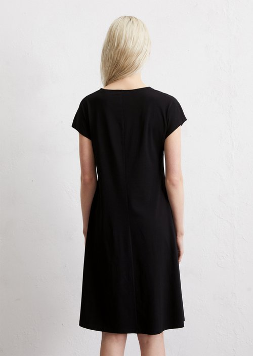 Jersey dress shaped — Black